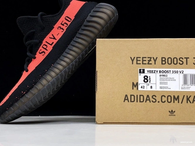 Red 350 Adidas V2 Black Yeezy BY9612 Core Boost 0912